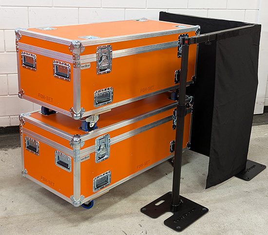 Flightcase voor ShowTex Easydrape foh afrokset